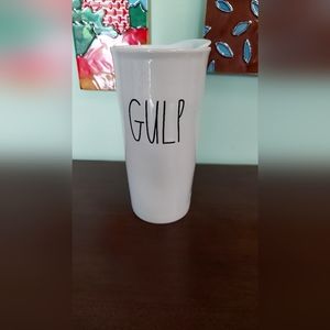 Rae Dunn Artisan LARGE  LETTER GULP Tumbler Coffee Cup With Lid 12 Oz